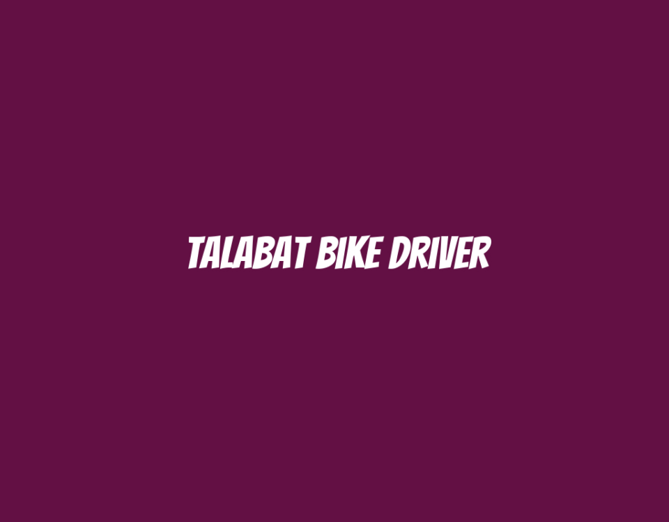 Talabat Bike Driver