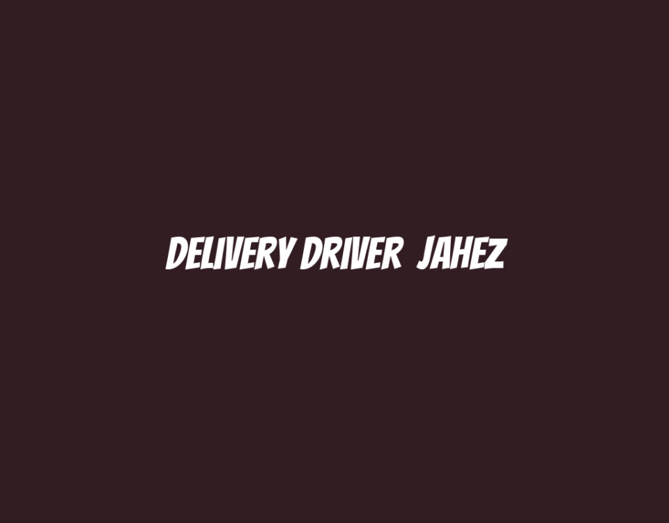 Delivery Driver  Jahez