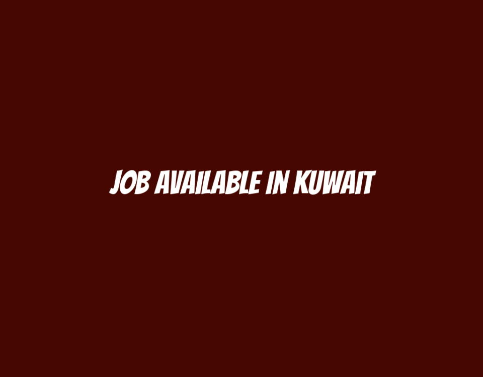 Job Available In Kuwait