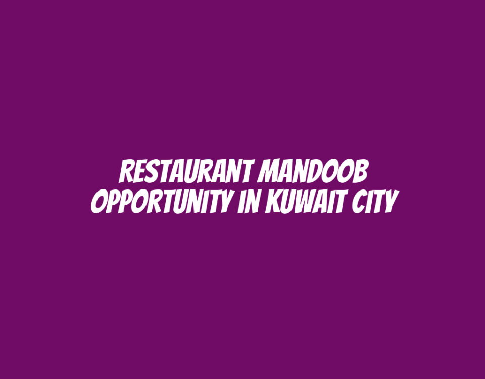 Restaurant Mandoob Opportunity in Kuwait City