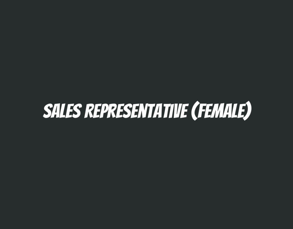 Sales Representative (Female)