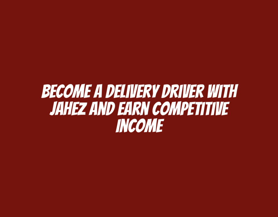 Become a Delivery Driver with Jahez and Earn Competitive Income