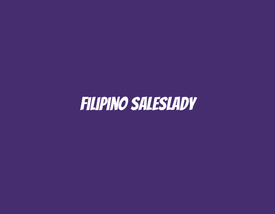 Filipino Saleslady