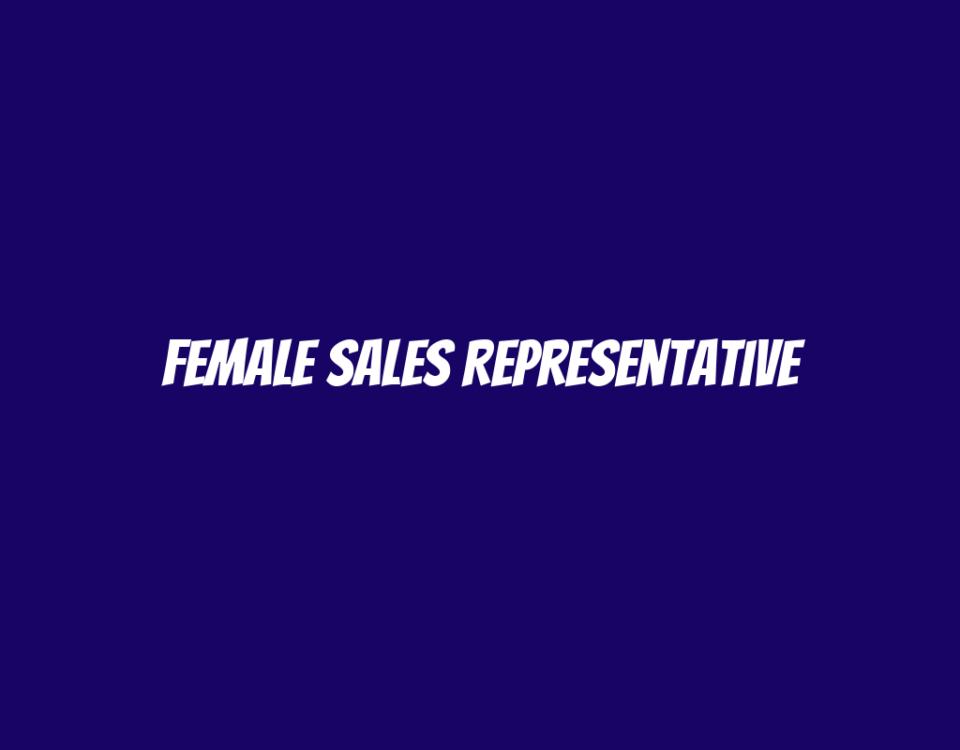 Female Sales Representative