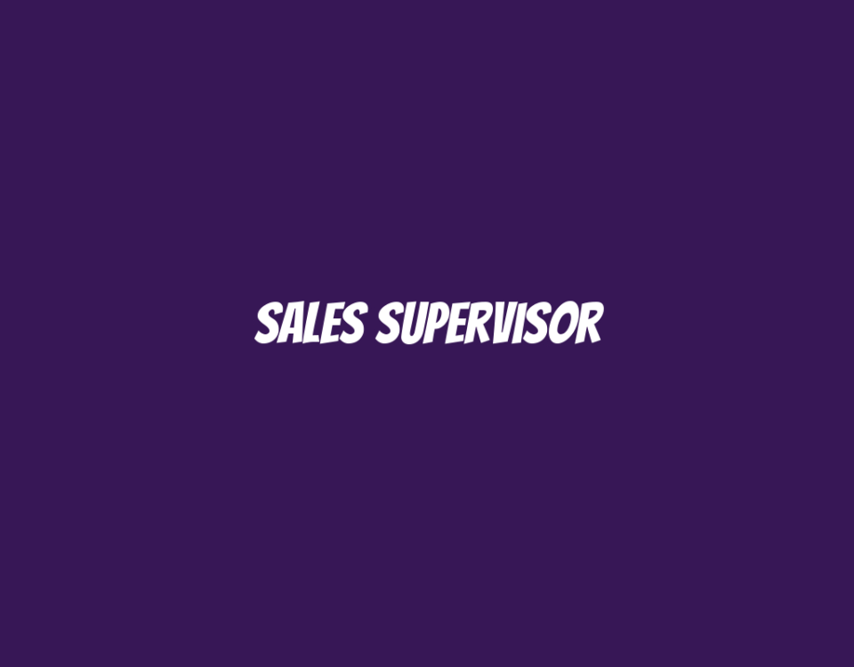 Sales Supervisor