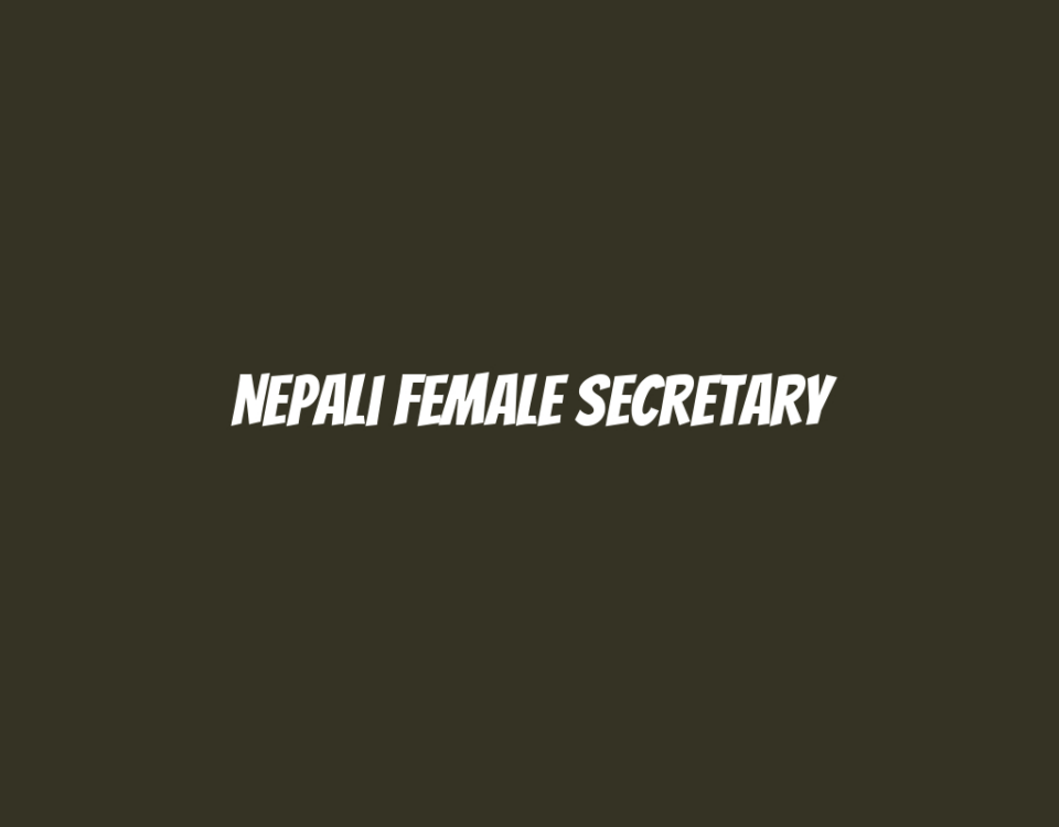 Nepali Female Secretary