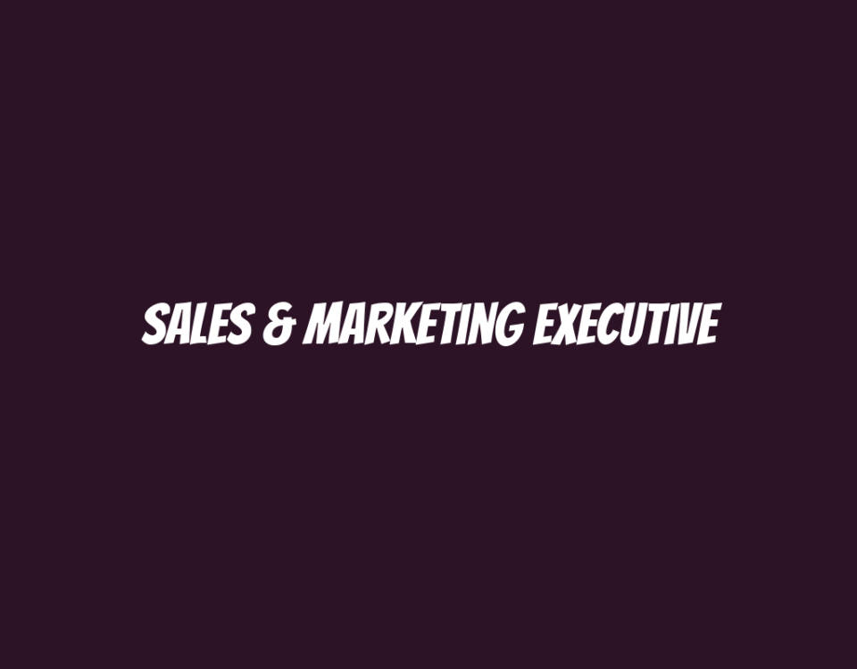 Sales & Marketing Executive