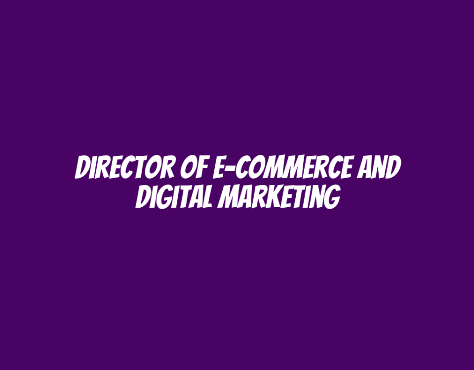 Director of E-commerce and Digital Marketing