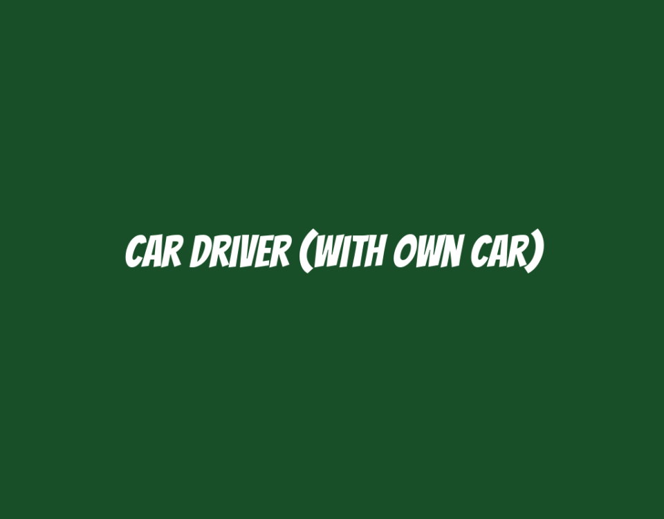 Car Driver (With Own Car)