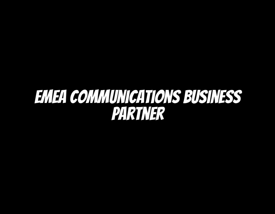 EMEA Communications Business Partner