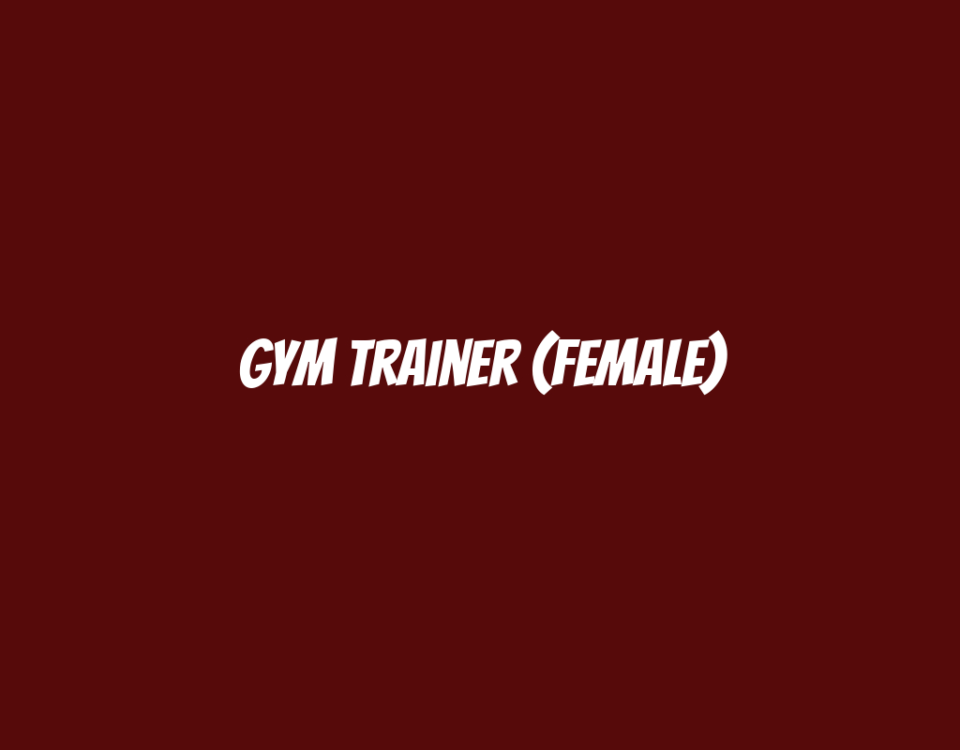 Gym Trainer (Female)