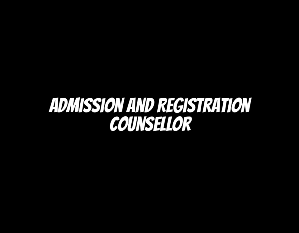 Admission and Registration Counsellor