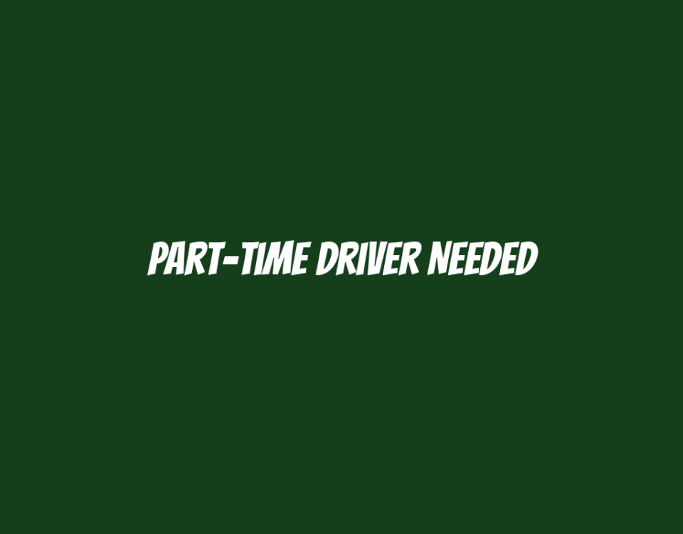 Part-Time Driver Needed