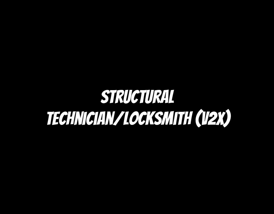 Structural Technician/Locksmith (V2X)