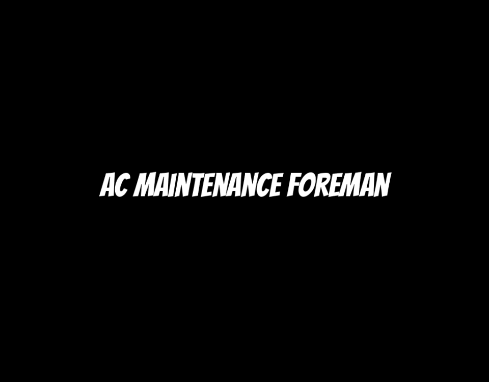 AC Maintenance Foreman