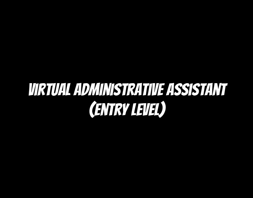 Virtual Administrative Assistant (Entry Level)