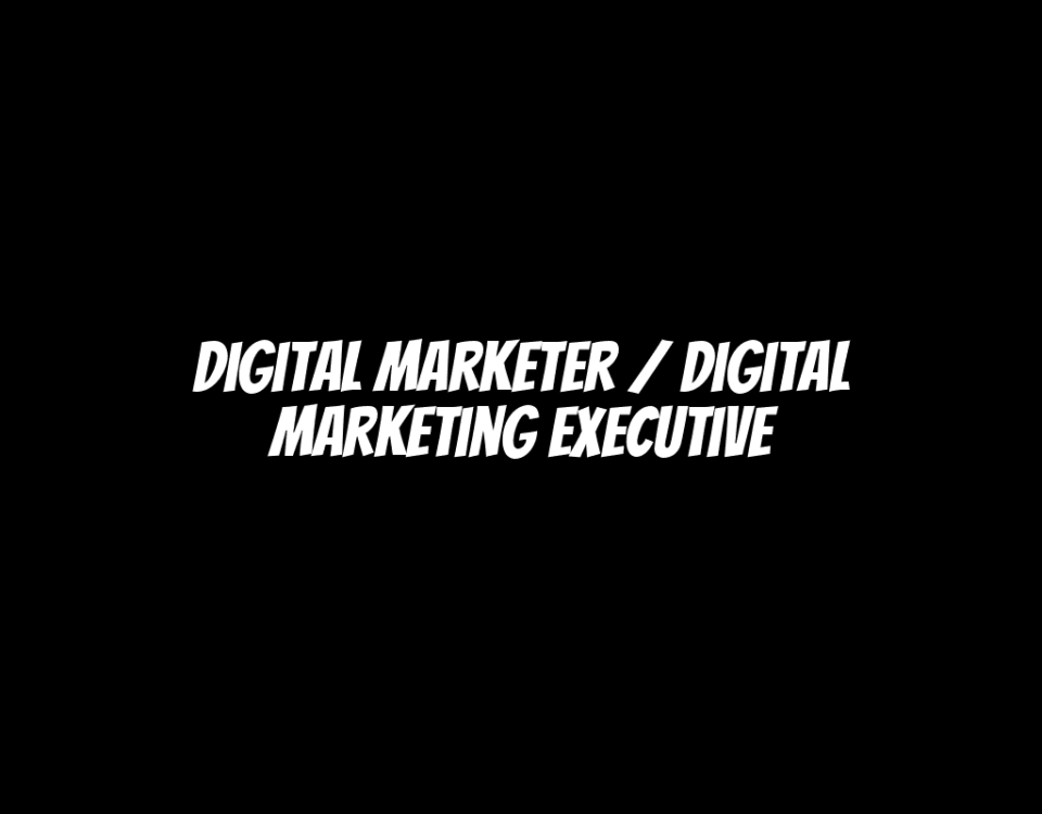 Digital Marketer / Digital Marketing Executive