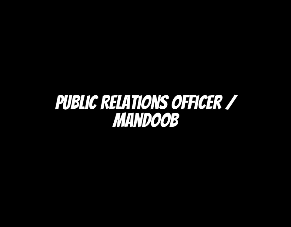 Public Relations Officer / Mandoob