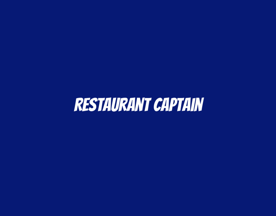 Restaurant Captain