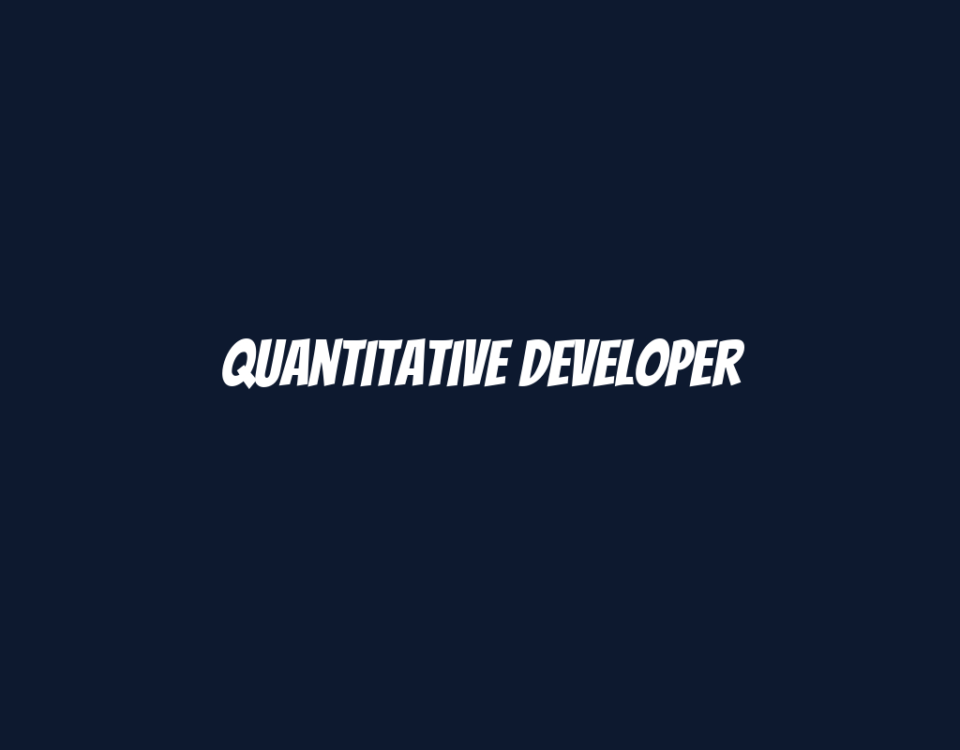 Quantitative Developer