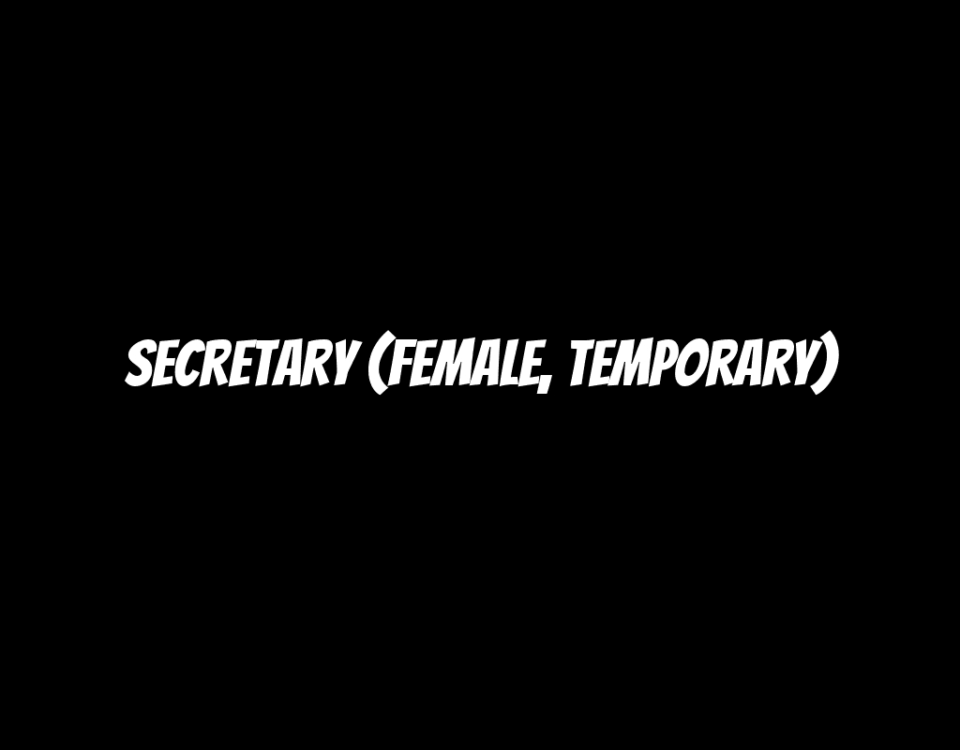 Secretary (Female, Temporary)