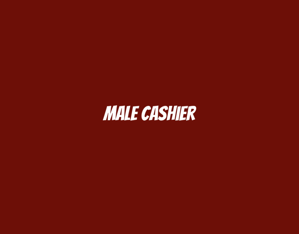 Male Cashier