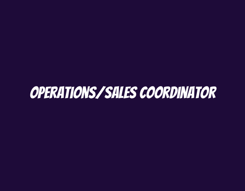 Operations/Sales Coordinator