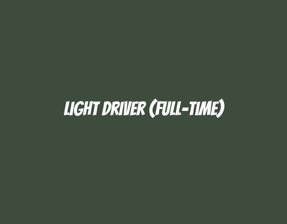 Light Driver (Full-Time)