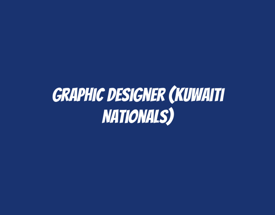 Graphic Designer (Kuwaiti Nationals)