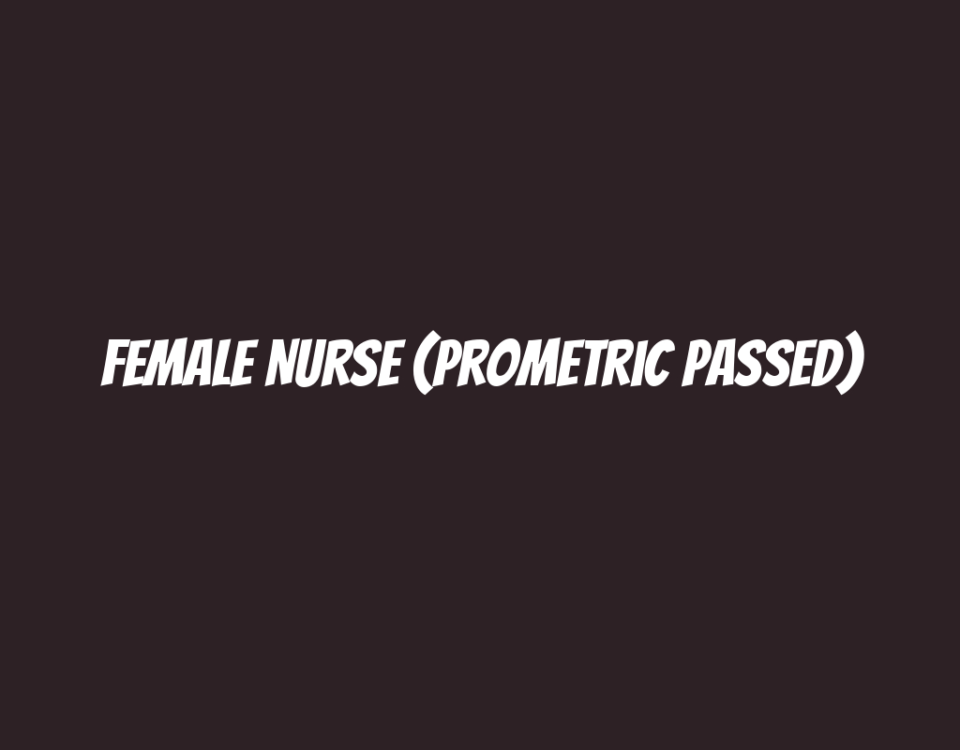 Female Nurse (Prometric Passed)