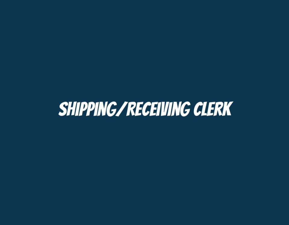 Shipping/Receiving Clerk