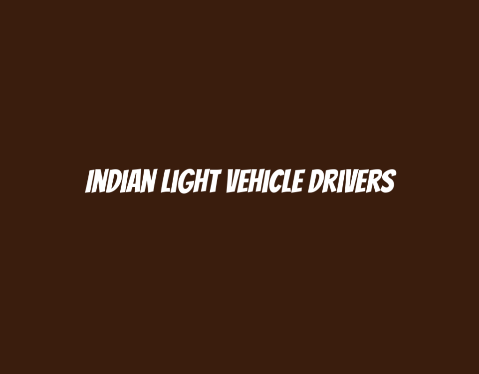 Indian Light Vehicle Drivers