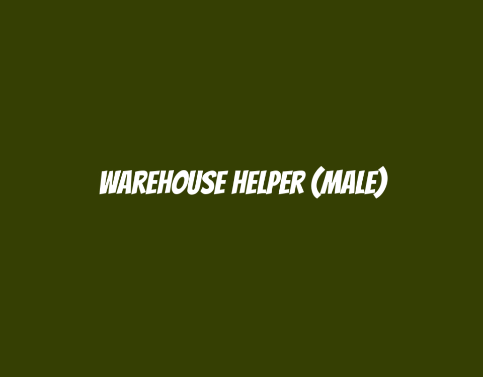 Warehouse Helper (Male)