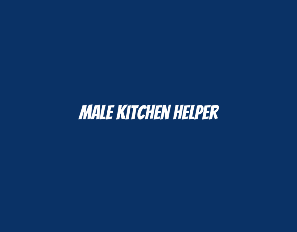 Male Kitchen Helper