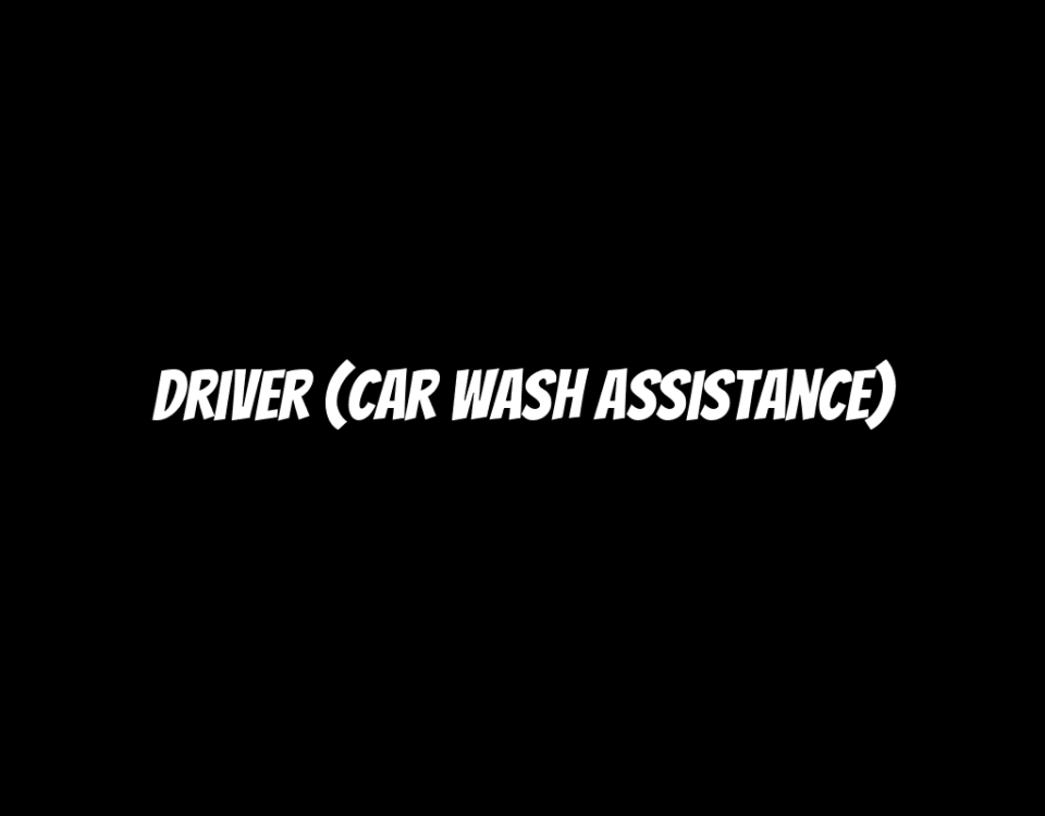 Driver (Car Wash Assistance)