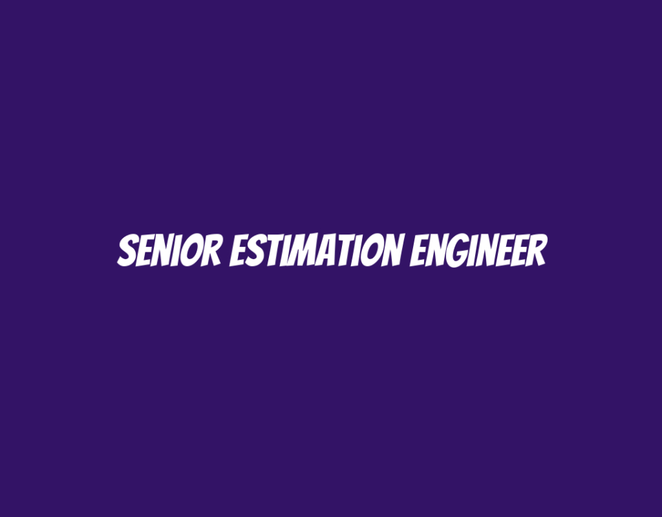 Senior Estimation Engineer