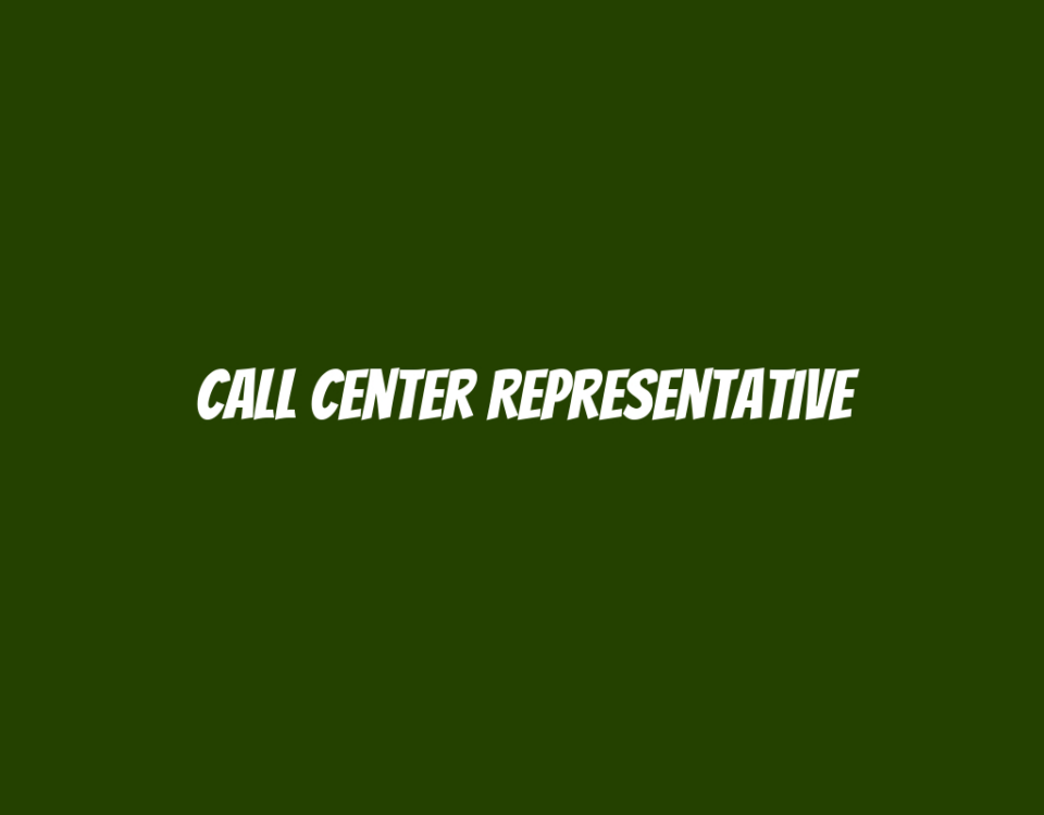 Call Center Representative