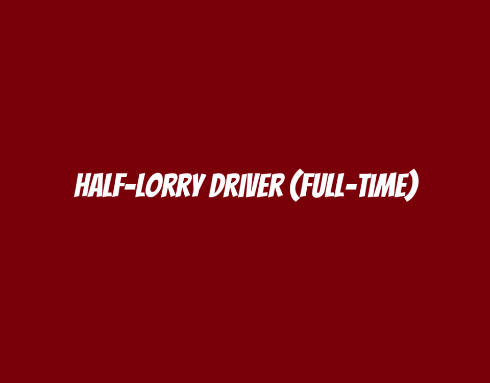 Half-Lorry Driver (Full-Time)