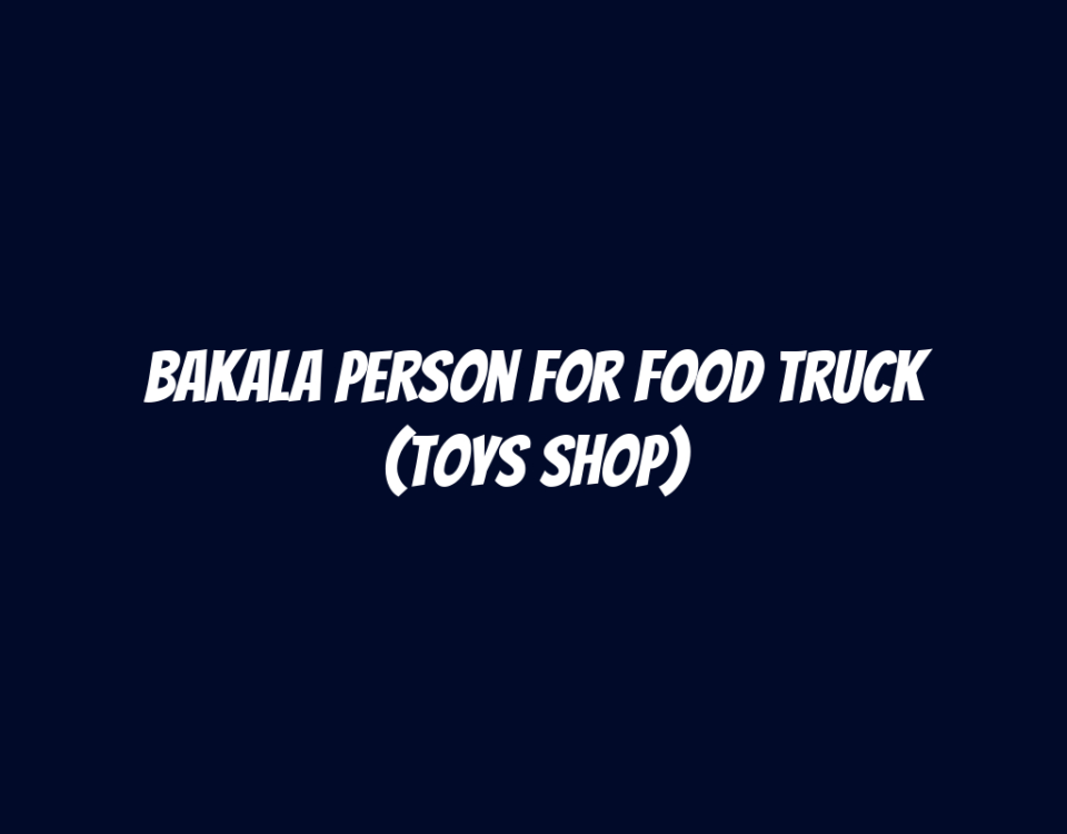 Bakala Person for Food Truck (Toys Shop)