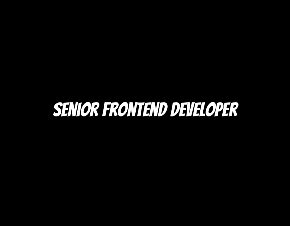 Senior Frontend Developer