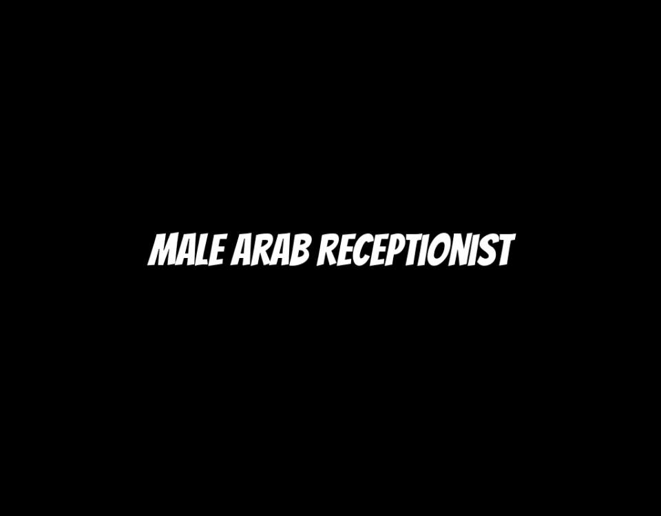 Male Arab Receptionist