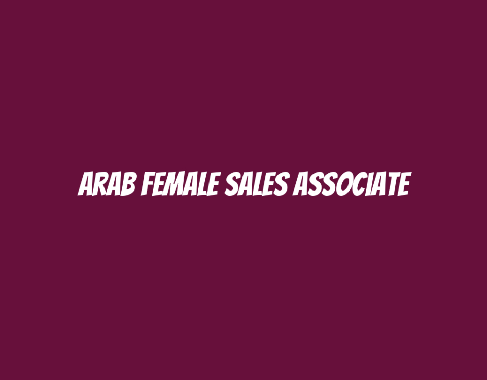 Arab Female Sales Associate