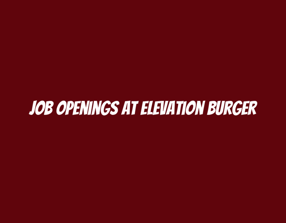 Job Openings at Elevation Burger