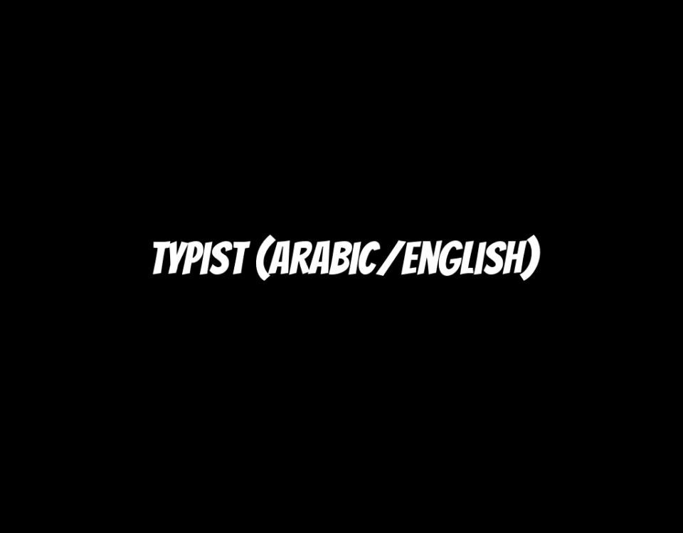 Typist (Arabic/English)