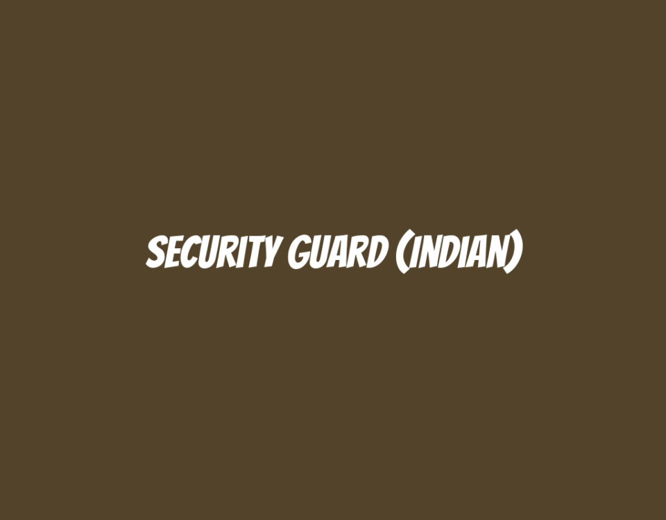 Security Guard (Indian)