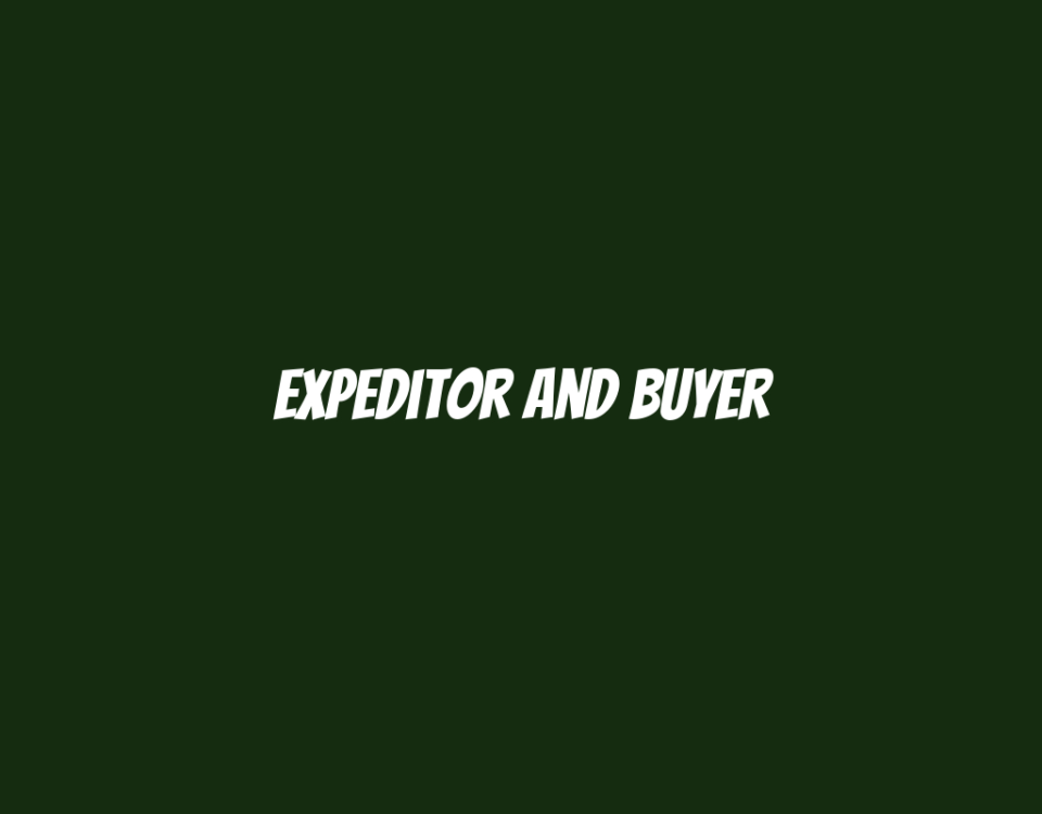 Expeditor and Buyer