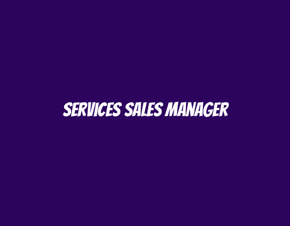 Services Sales Manager