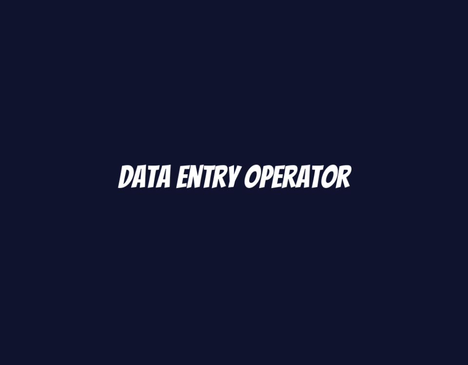 Data Entry Operator