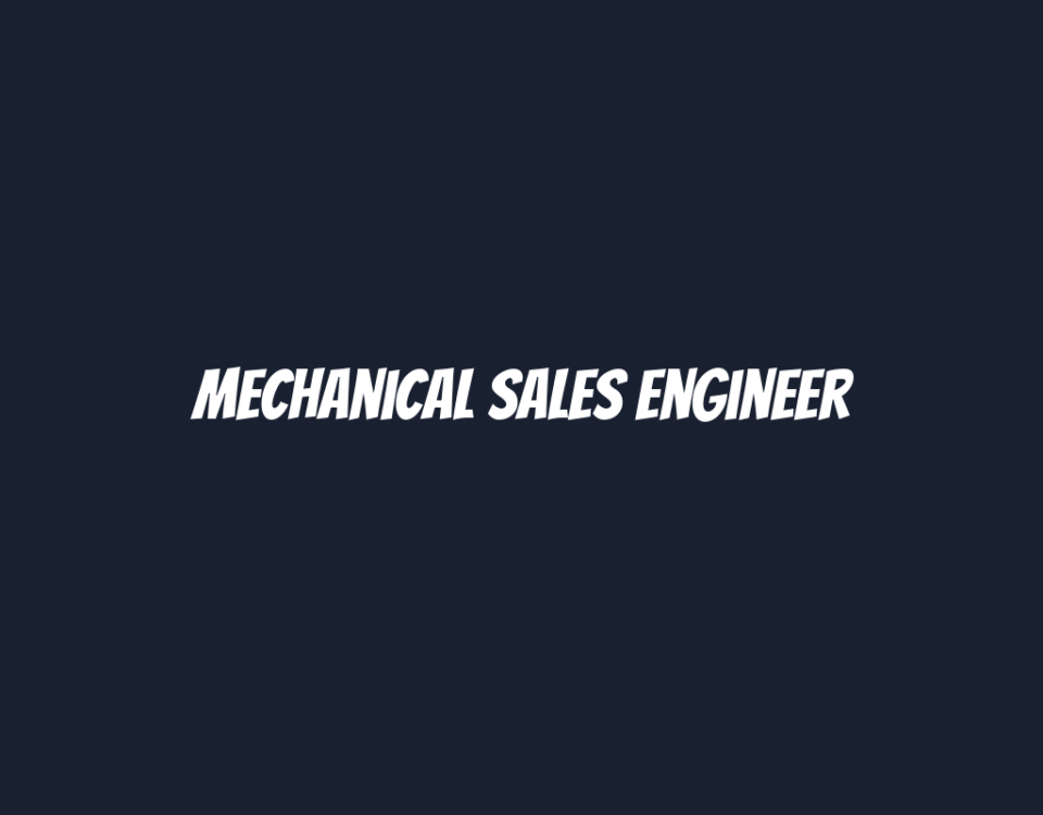 Mechanical Sales Engineer