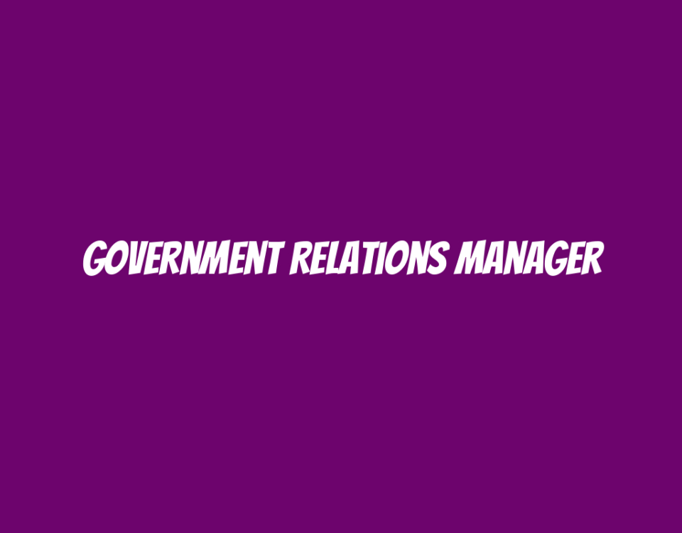 Government Relations Manager